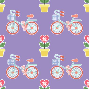 Tatlı sevgililer günü kusursuz desen tasarımı