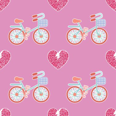 Tatlı sevgililer günü kusursuz desen tasarımı