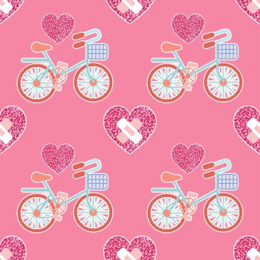 Tatlı sevgililer günü kusursuz desen tasarımı