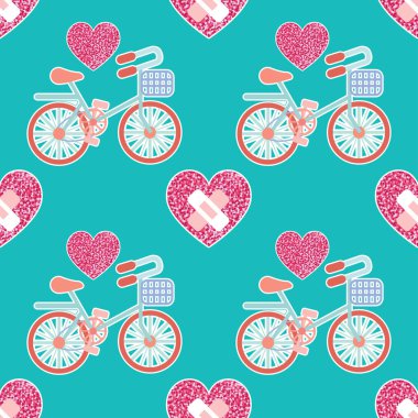 Tatlı sevgililer günü kusursuz desen tasarımı