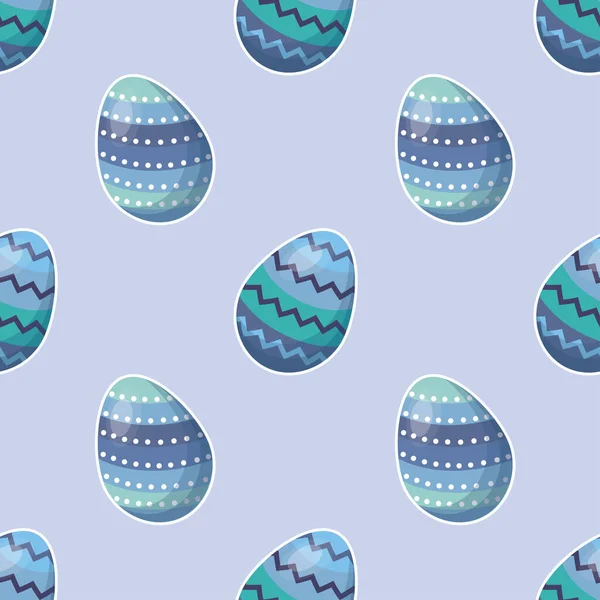 Цветной Вектор Бесшовного Пасхального Яйца — стоковый вектор