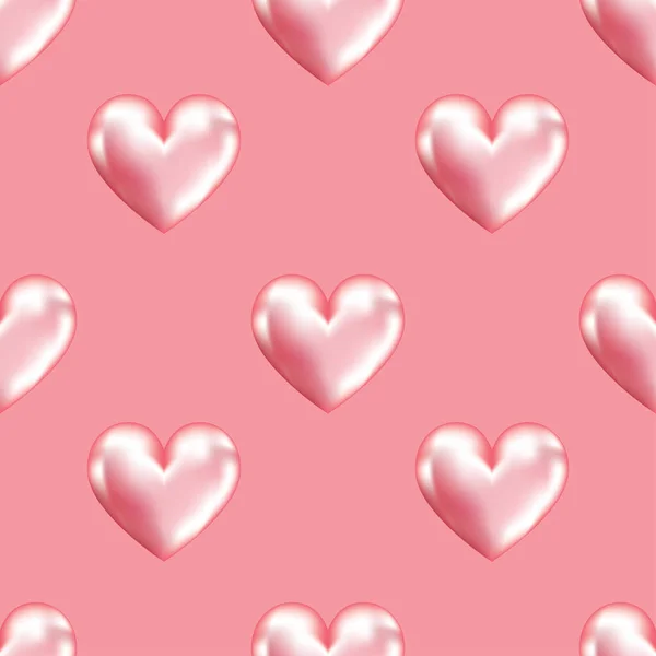 Sweet Heart Cute Seamless Pattern Vector Design — Stock Vector