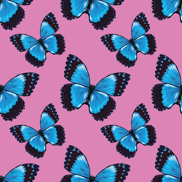 Çiçekli ve kelebeksiz desenli vektör tasarımı