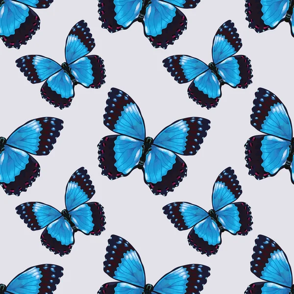 Çiçekli ve kelebeksiz desenli vektör tasarımı