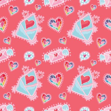 valentine's day cute objects vector valentine pattern design