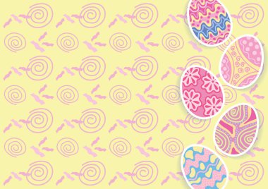 colorful happy easter day card and banner design 