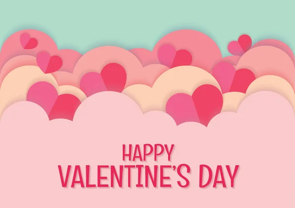 Happy Valentijnsdag Banner Ontwerp Voor Website Vector — Stockvector