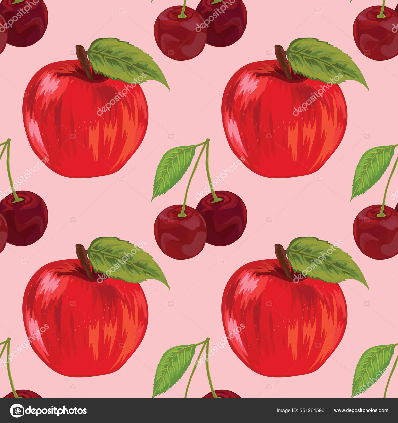 Hand Draw Fruits Seamless Background Pattern Stock Vector by ©koontmwc