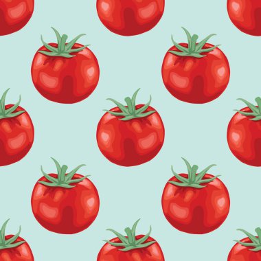 kırmızı domates ve meyvesiz desen tasarımı