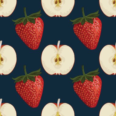 El çizimi meyvesiz arkaplan deseni