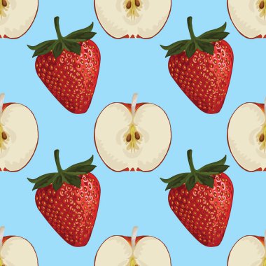 El çizimi meyvesiz arkaplan deseni