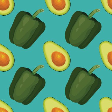 Kumaş için sevimli sebzesiz desen tasarımı 