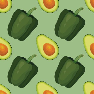 Kumaş için sevimli sebzesiz desen tasarımı 