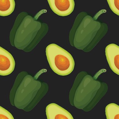 Kumaş için sevimli sebzesiz desen tasarımı 