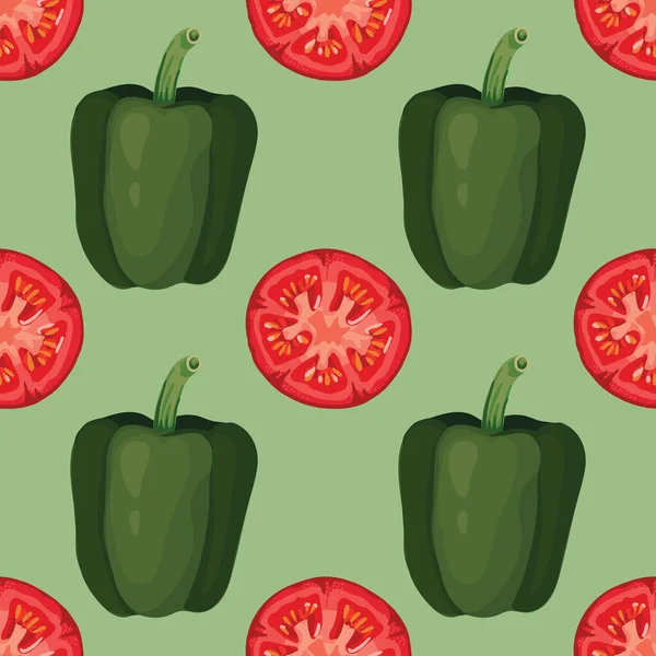 Lindo Diseño Patrón Sin Costura Vegetal Para Tela — Vector de stock