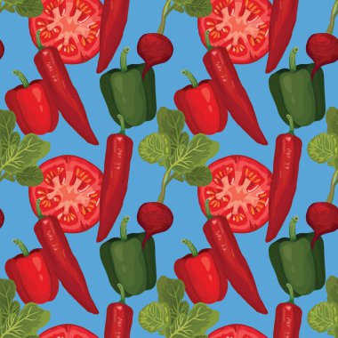 Kumaş için sevimli sebzesiz desen tasarımı 