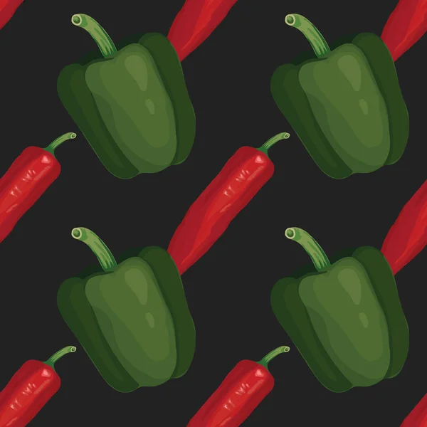 Lindo Diseño Patrón Sin Costura Vegetal Para Tela — Vector de stock