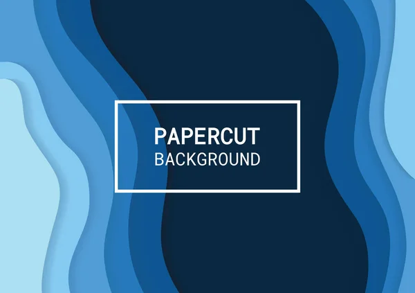 Papiergeschnittene Hintergrund Vektor Design Tapete — Stockvektor
