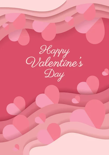 Happy Valentine Day Card Wedding Card Design — Stock vektor