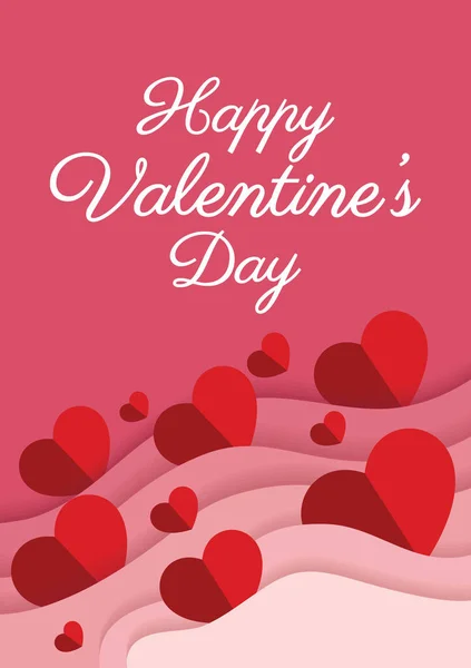 Happy Valentine Day Card Wedding Card Design — Stock Vector
