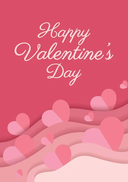 Happy Valentine Day Card Wedding Card Design — Stockvector