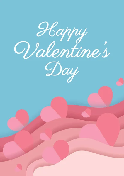 Happy Valentine Day Card Wedding Card Design — Stockvector