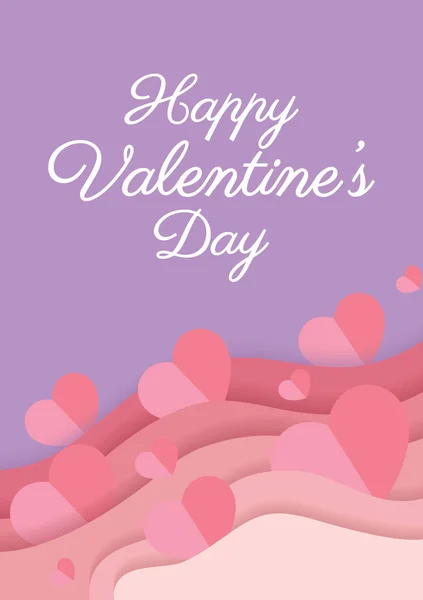 Happy Valentine Day Card Wedding Card Design — Vector de stock