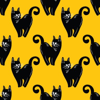 halloween cute item seamless vector design