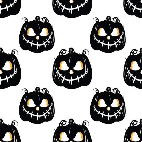 Halloween Cute Item Seamless Vector Design — Stockvector