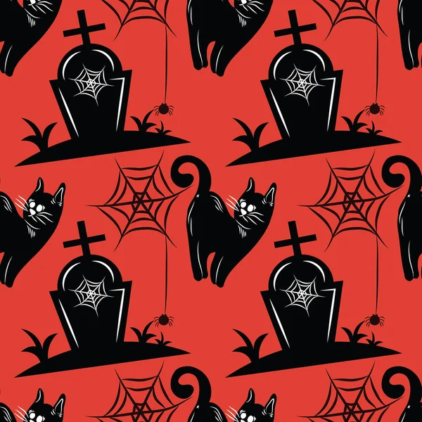 Halloween Cute Item Seamless Vector Design — ストックベクタ