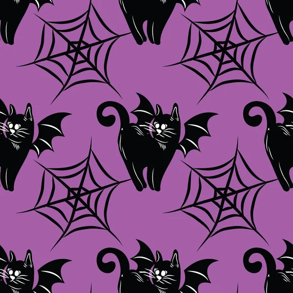 Halloween Cute Item Seamless Vector Design — Stockvector