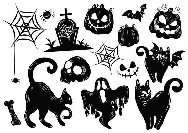 Halloween Banner Halloween Content Vector Design — Vettoriale Stock