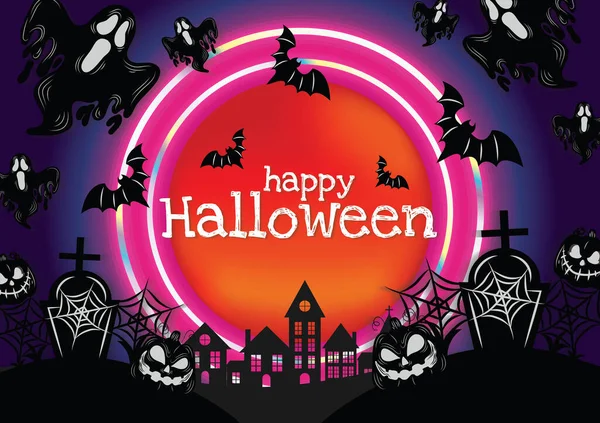 Halloween Banner Halloween Content Vector Design — Stock Vector