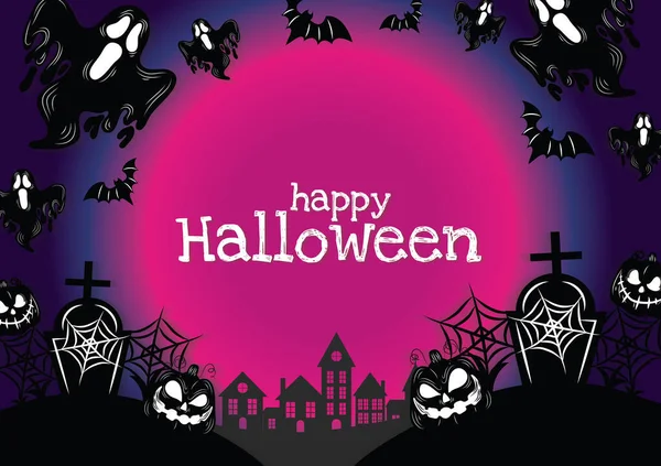 Halloween Banner Halloween Content Vector Design — 스톡 벡터