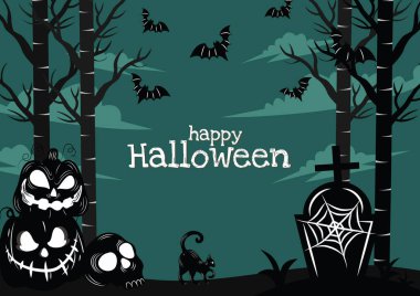 halloween banner for halloween content vector design