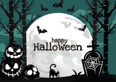 halloween banner for halloween content vector design