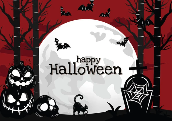 Halloween Banner Halloween Content Vector Design — 스톡 벡터
