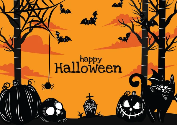 Halloween Banner Halloween Content Vector Design — 스톡 벡터