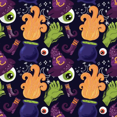 halloween items for halloween content vector design