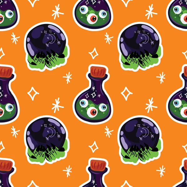 halloween cute item seamless vector design