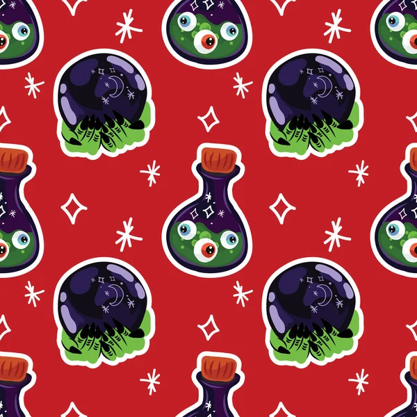 halloween cute item seamless vector design