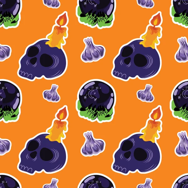 halloween cute item seamless vector design
