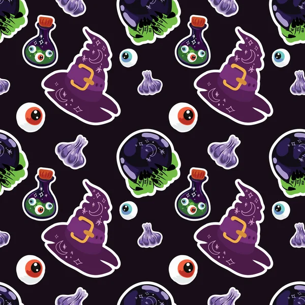 halloween cute item seamless vector design