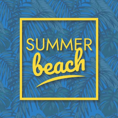 summer beach tropical background design