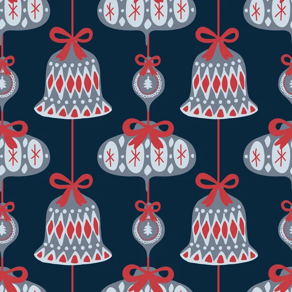 Christmas Bell Decorative Items Christmas Design — Stockvektor