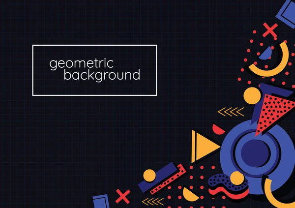 Abstract Geometric Background Vector Design Banner Wallpaper — Stock Vector