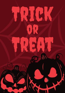 spooky halloween card design vector