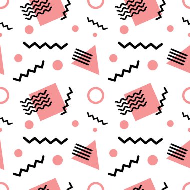 memphis seamless pattern design background design