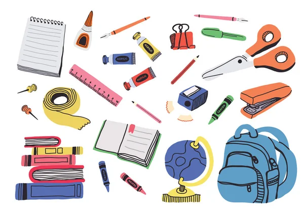 handraw isolate stationary icon design vector