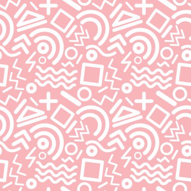 renkli memphis vektör soyut arkaplan tasarımı